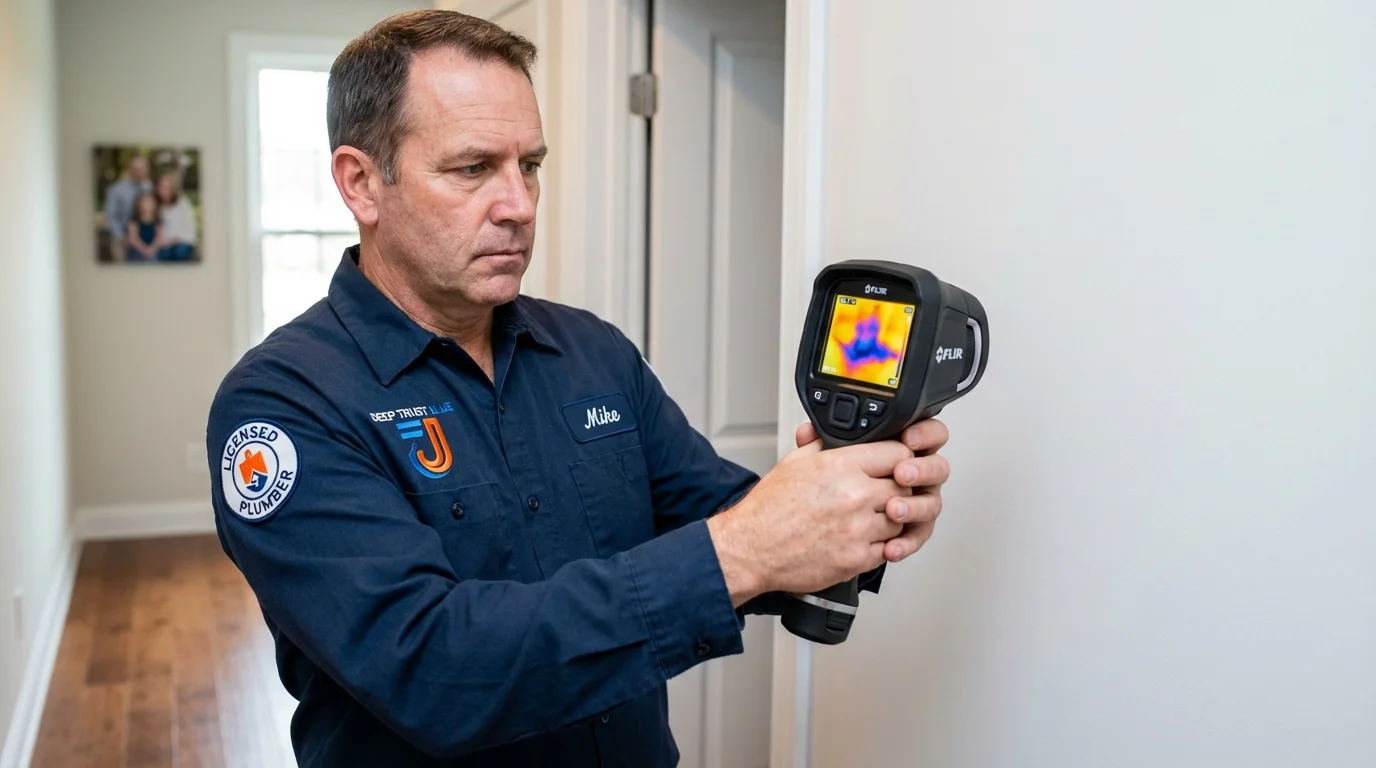 Thermal imaging leak detection by Johns Plumbing LLC in Burtonsville